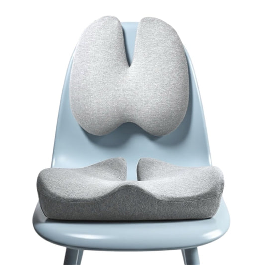 ORTHOSEAT - Orthopädisches Sitz- und Rückenkissen für schmerzfreieres Sitzen I ergonomisch geformt